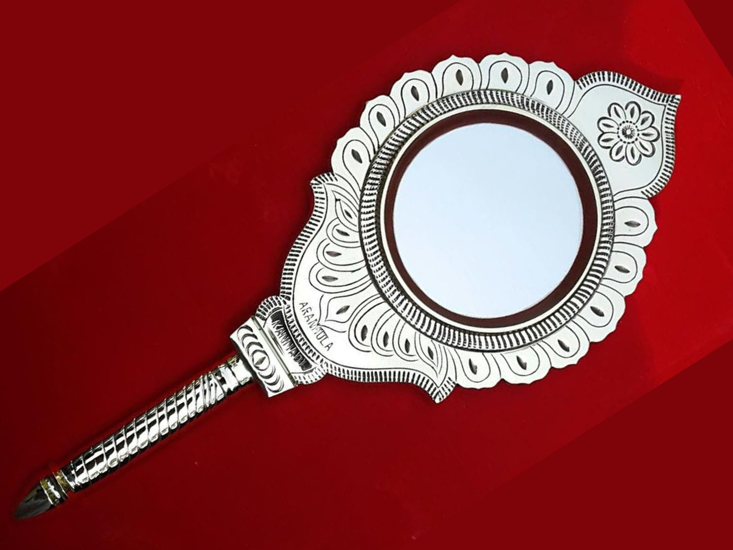 Aranmula Metal Mirror / Handmade / Valkkannadi Kerala Traditional Model/Aaranmula Kannadi,Magic Divine mirror,kerala heritage,Traditional