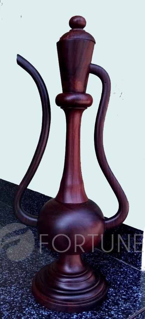 Dallah - ARABIAN COFFEE POT, Wooden Arabic gahwa - Miniature Arabic Qahwa pot, arabic dallah