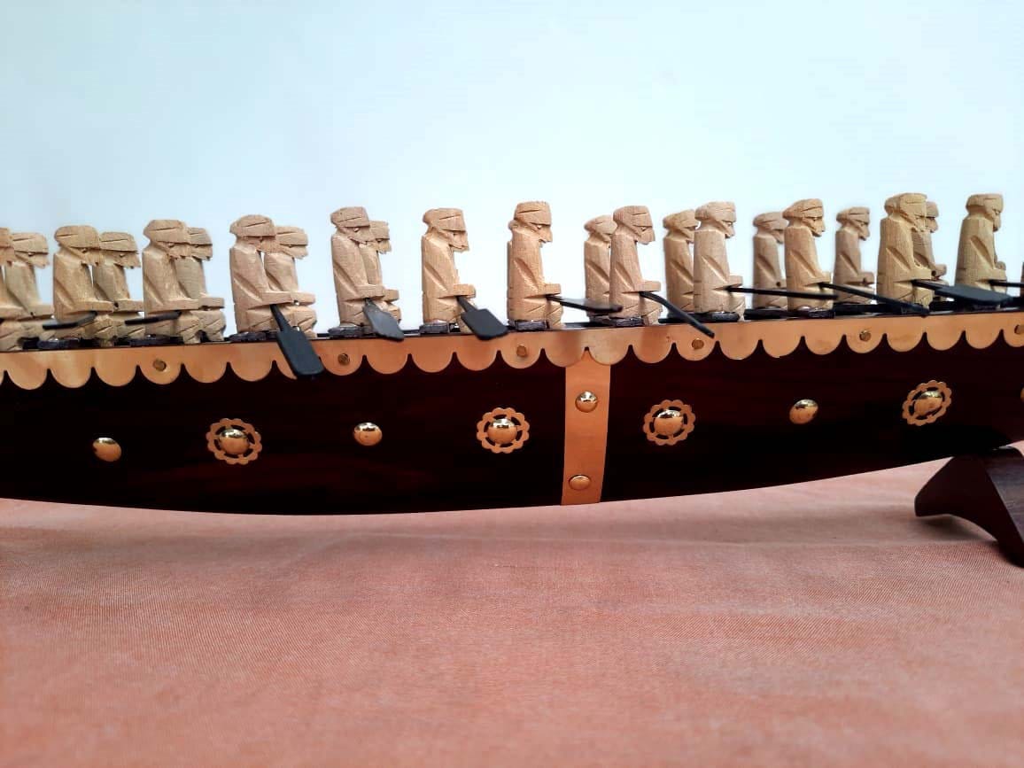 Handmade Traditional Wooden Kerala Boat, Kerala Craft, Vallom,