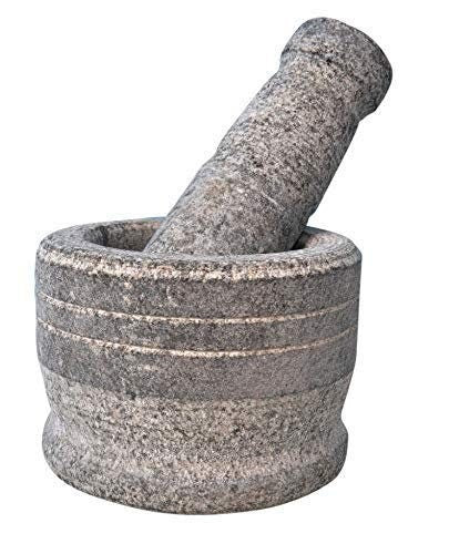 Mortar and Pestle Set, Idikallu, Khalbatta, Kharal, Okhli Masher,Natural & Traditional Grinder and Musal, Well Design for Kitchen