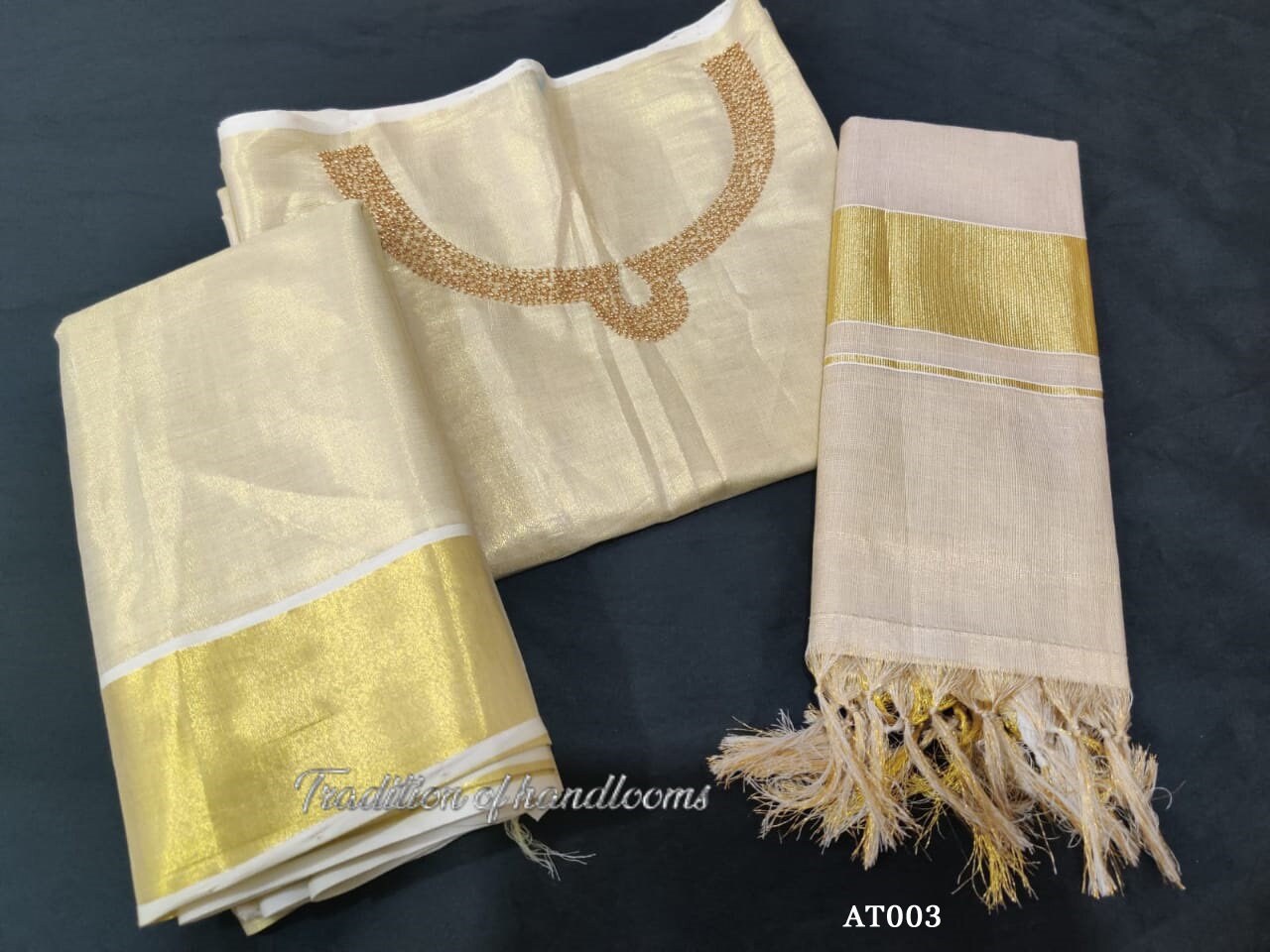 Gold Tissue Churidar /  Material or Stiched, Handwork Design ,Kerala  Kasavu Churidhar ,Onam, Vishu, Pooja,Festivals,Marriage,Birthday