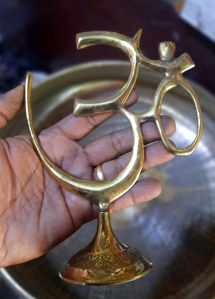 Brass Om Symbol Wall Hanging