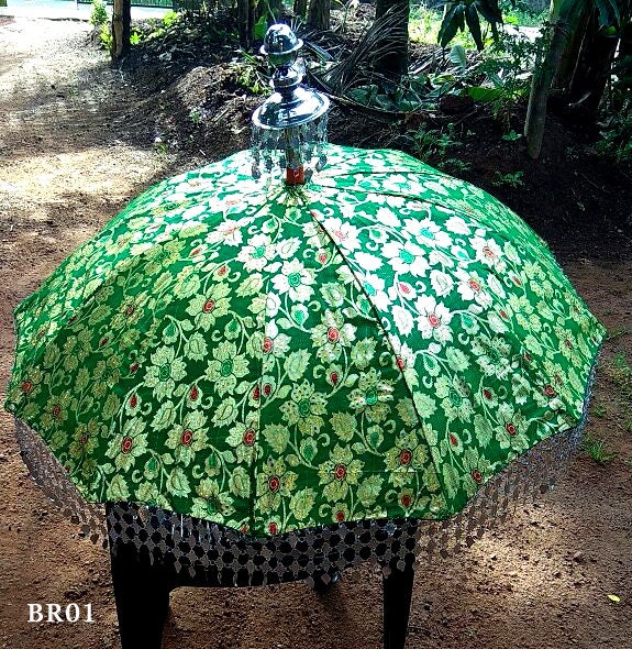 Muthukuda Decorative Umbrella, Brocade Material/Kerala Temple/Church Decorative Umbrella/ Kerala Umbrella