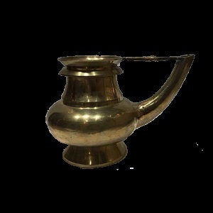 Kerala Bronze Pavithrakkettu Kindi, Temple ritual,Traditional Kerala Decorative, Pooja Utensil,Golden color, Pooja Kindi, Water Dispenser