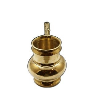 Kerala Bronze Pavithrakkettu Kindi, Temple ritual,Traditional Kerala Decorative, Pooja Utensil,Golden color, Pooja Kindi, Water Dispenser