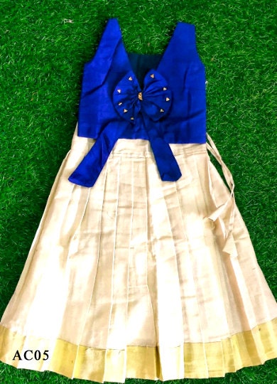 Pattu Pavadai Blouse for age 1 - 12 years Girl child traditional wear, Kids Indian Silk Frock