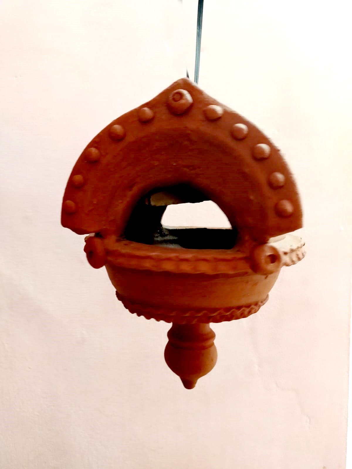 Vibhoothi Box, Bhsama Thotti, Hanging, Clay Earthen Vibhoothi Box,  Bhasma Kotta, Handcrafted, Holy ash Hinduism, Meditation gifts