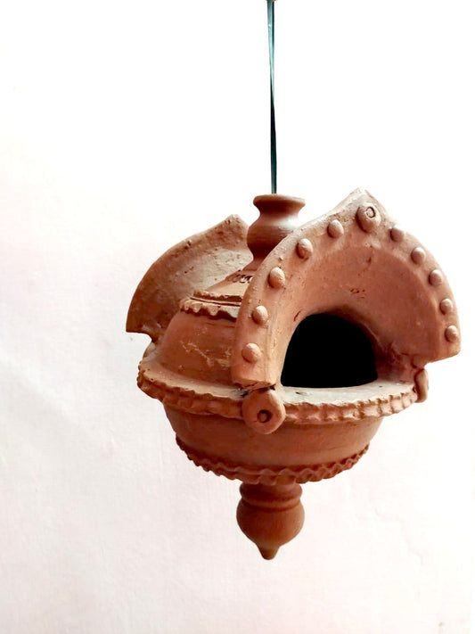 Vibhoothi Box, Bhsama Thotti, Hanging, Clay Earthen Vibhoothi Box,  Bhasma Kotta, Handcrafted, Holy ash Hinduism, Meditation gifts