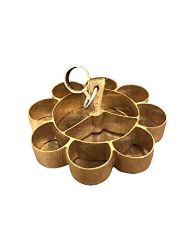 Bronze Achappam Mould/Achumurukku Achu Mould/Maker/Achappam Maker Mould with Wooden Handle /Kerala traditional cookie/Non Stick Achappam