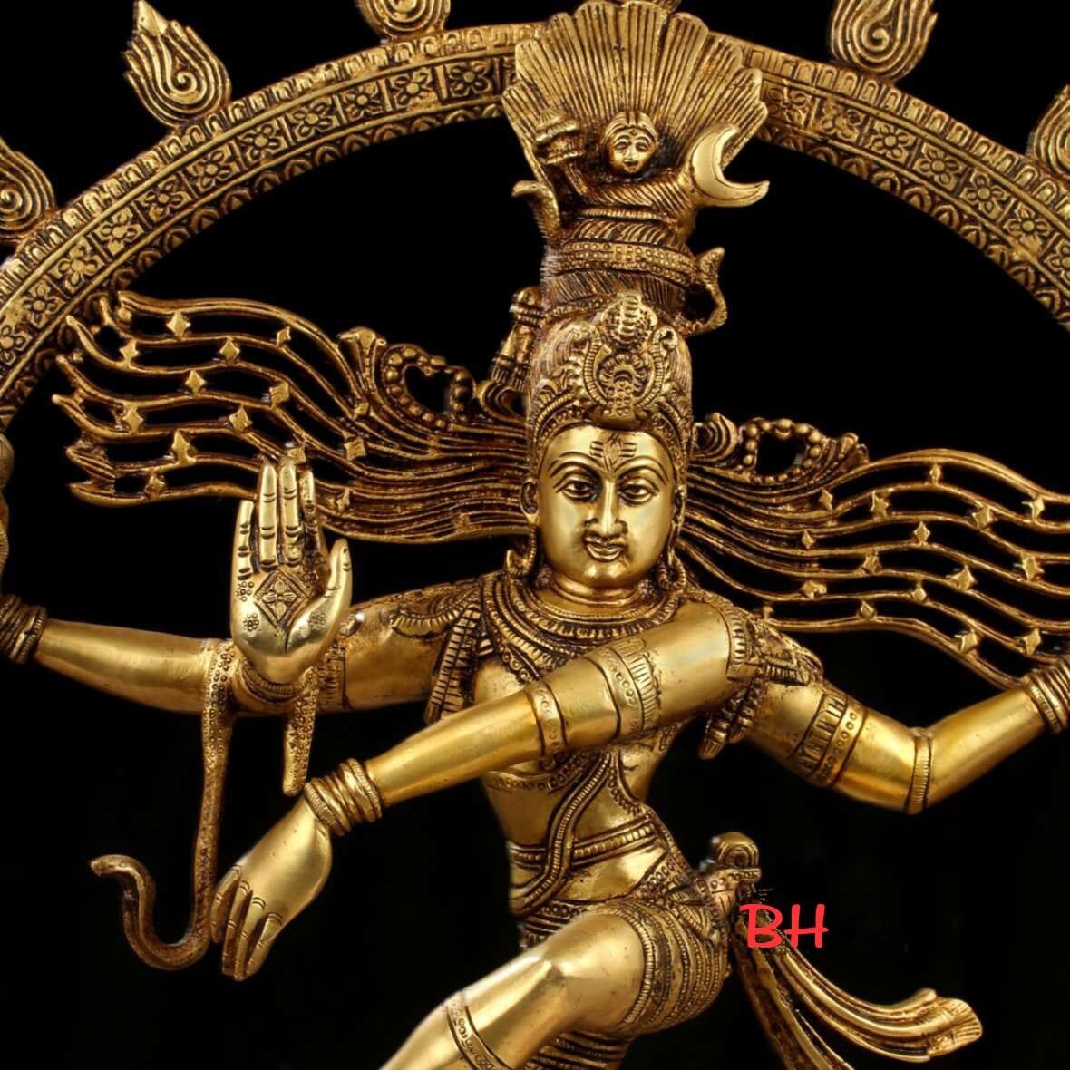 Brass Natraj Statue, Rare statue for Pooja Rooms, Hindu God,Mahadeva, Siva, Traditional Workship, Indian culture