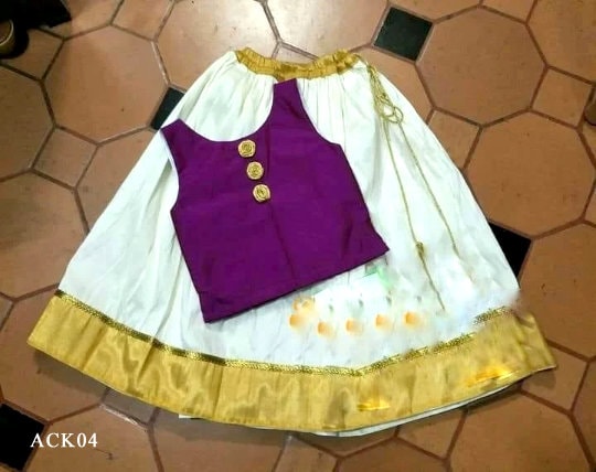 Pattu Pavadai Blouse for age 1 - 6 years Girl child traditional wear, Kids Indian Silk Frock