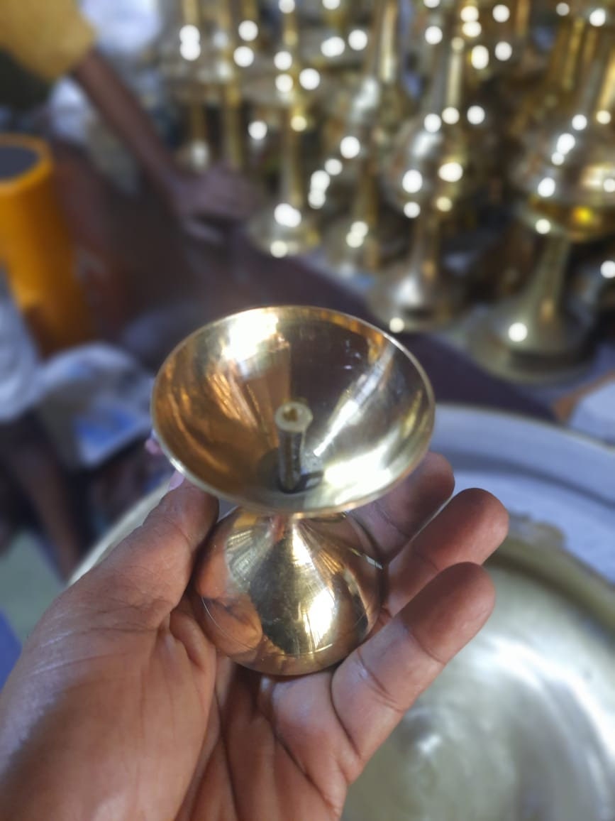 Brass oil lamp, Jyoti Vilakku, Akhand Jyoti Diya, Kubera Lamp, Kedavilakku, Traditional Oil Lamp, Nanda deepam, Ideal for shop