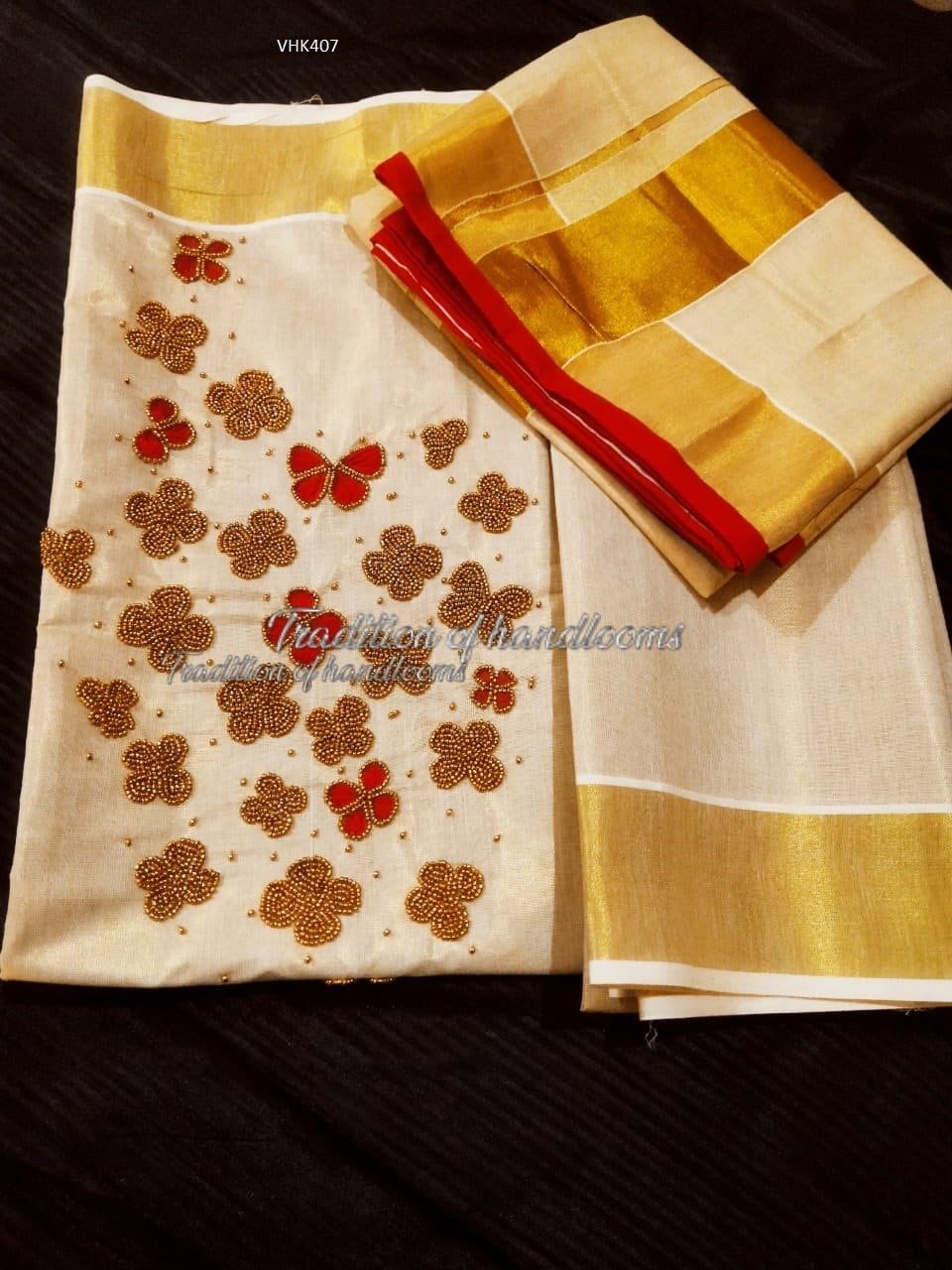 Golden Tissue Churidar / Stitched or Material / Indian Traditional Women Clothing / Onam, Vishu, Pooja, Marriage, Birthday Wear