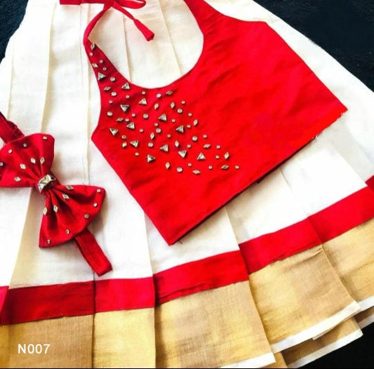 Pattu Pavadai Blouse for age 1 - 6 years Girl child traditional wear, Kids Indian Silk Frock