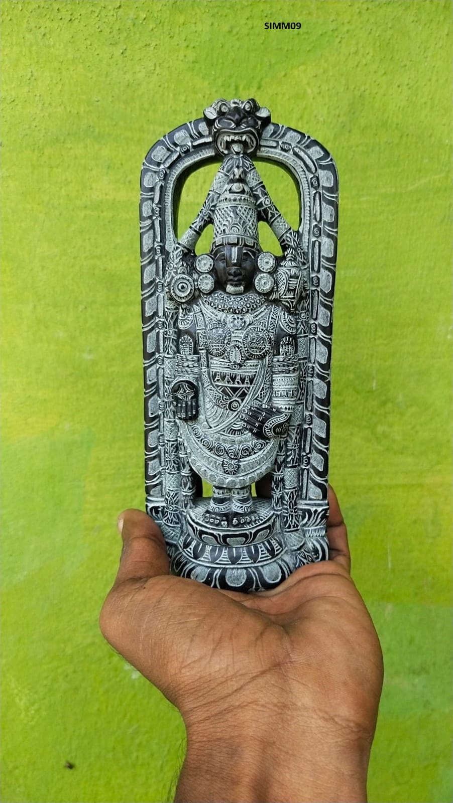 Balaji Stone Statue /Tirupati Venkateshwar/ Standing Vishnu/Hindu God/Carved Stone Idol/Stone Decor/Stone Art, Pooja Rooms,Home decor,