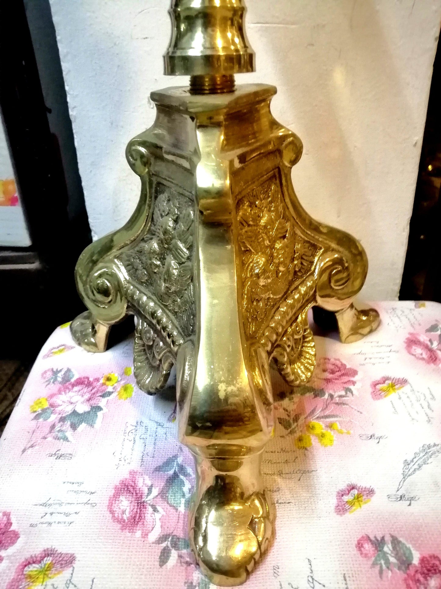 Candle Stand for Church and Home, Brass Candle Stand, Brass Candle Holder, Church Collectables