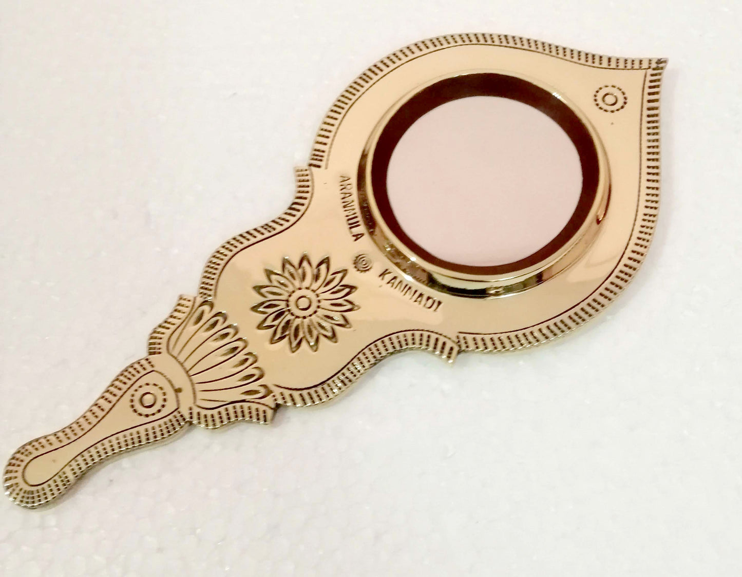 Original Aranmula Mirror/ Aaranmula Kannadi Handmade/Astamangalya Valkannadi, Magic Metal Mirror, Home decor, Traditional, Divine