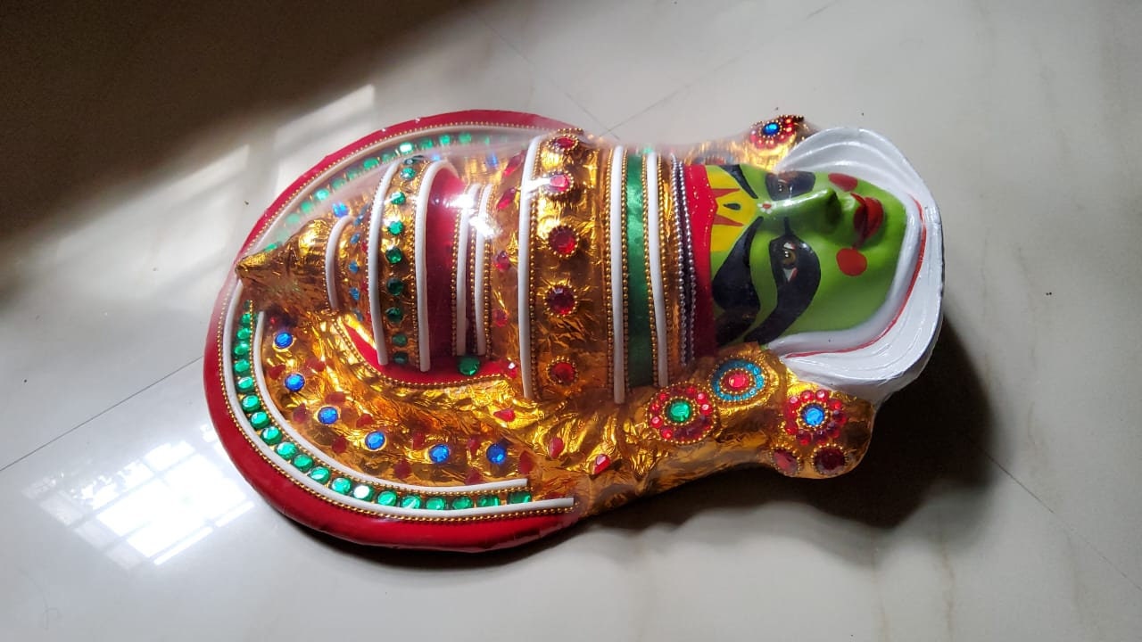 Home Decorative orders Kathakali Wall Hanging Mask