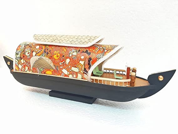 Kerala Traditional Houseboat model, Best Gift for Housewarming, Birthday, Marriage, Best showcase Decor Item