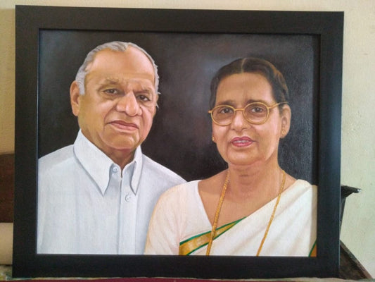 Original Custom Oil Portrait from Photo, Commission portrait painting on canvas, Custom Oil Painting from Photo