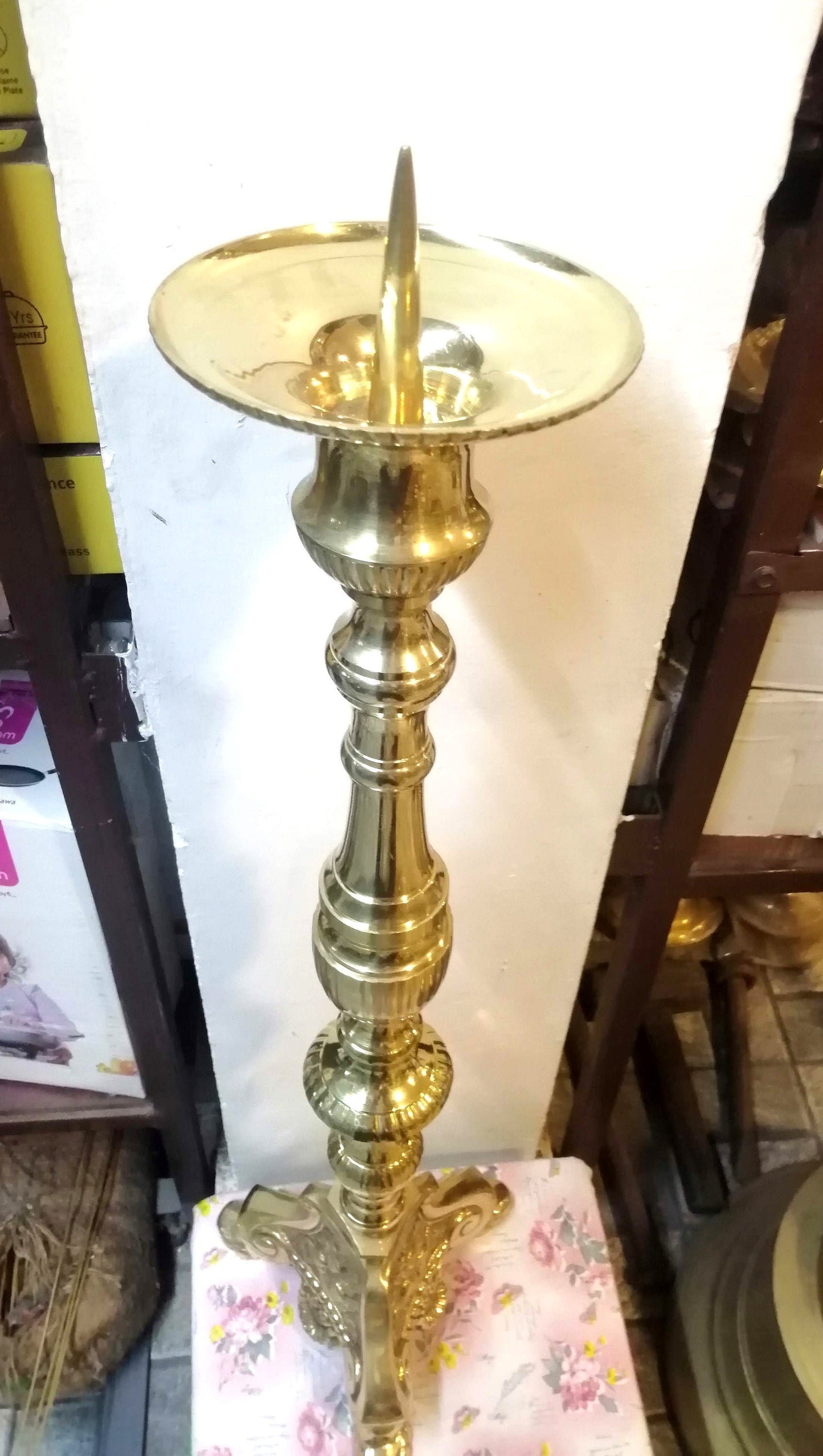 Candle Stand for Church and Home, Brass Candle Stand, Brass Candle Holder, Church Collectables