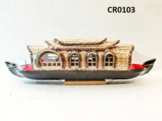 Kerala Traditional Houseboat model, Best Gift for House warm, Birthday, Marriage, Best showcase Decor Item