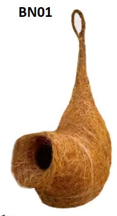 Bird safe Organic Bird Nest for birds -Strong Bird House, Hanging, Wall Mounting, Tree Mounting, Free Standing