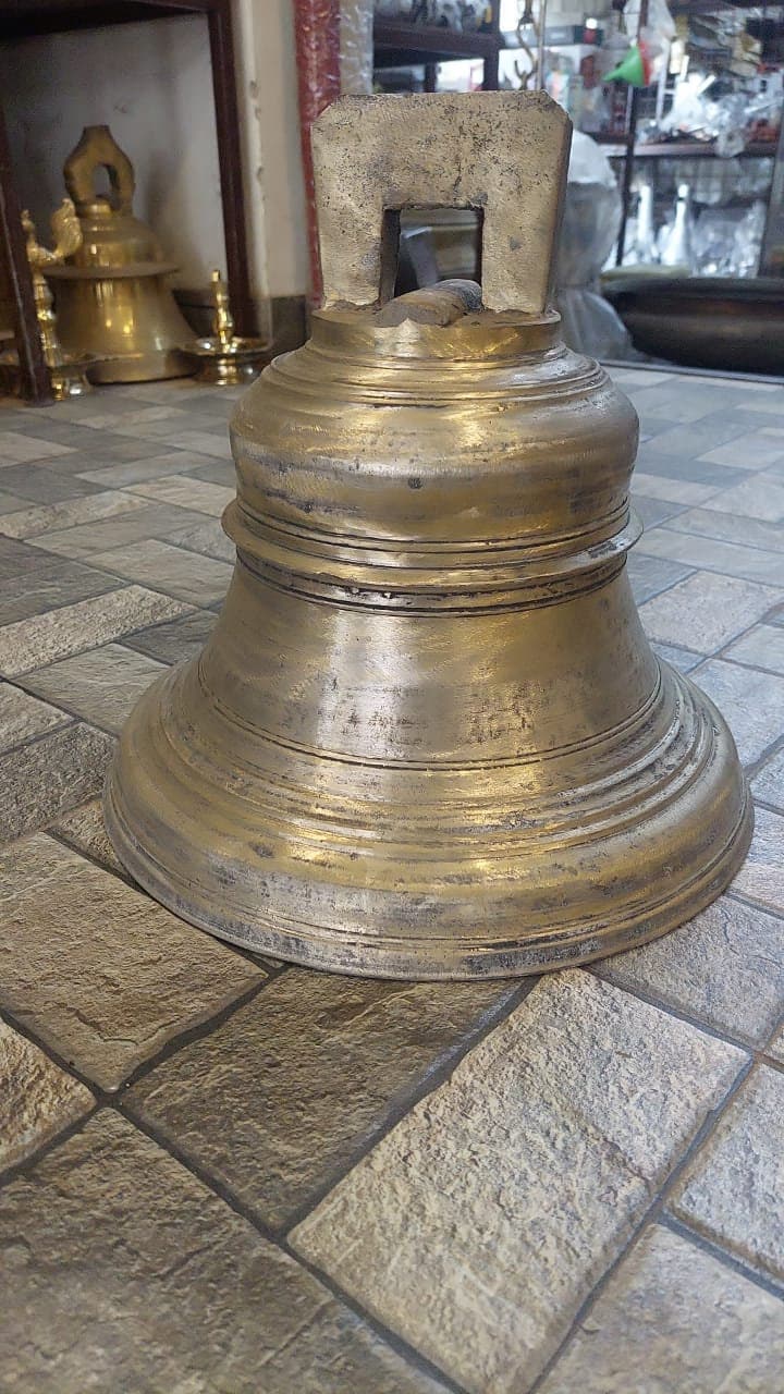 Original Handmade Bronze Bell, Hanging door Bell for Church,Temple, House, Entrance ,Gate , Pooja Utensil, Made in Purely Traditional method