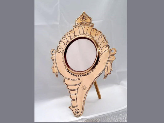 Aaranmula Kannadi / Metal Mirror Aranmula / World famous Handmade / Traditional Conch Model, Shanku design