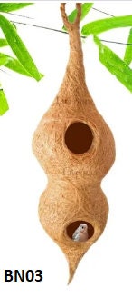 Bird safe Organic Bird Nest for birds -Strong Bird House, Hanging, Wall Mounting, Tree Mounting, Free Standing