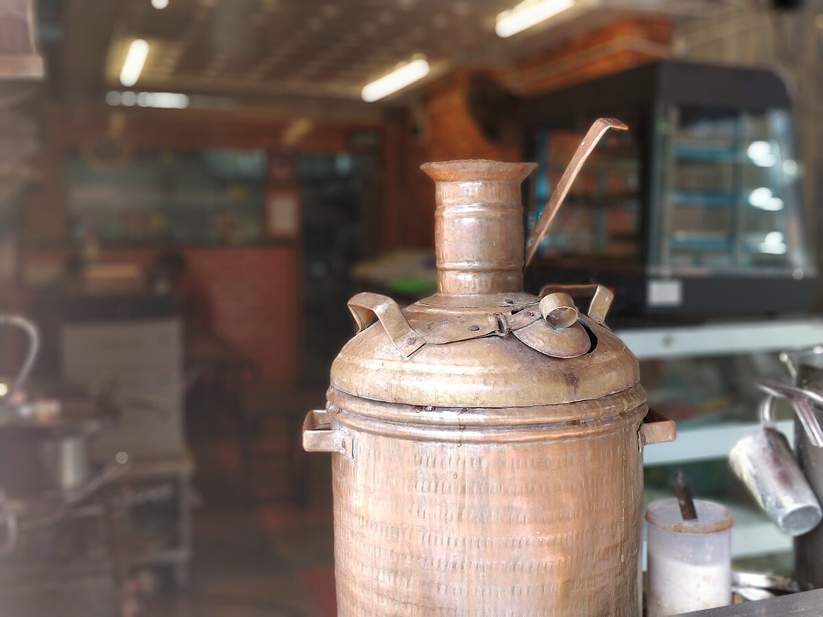 Vintage Hammered Wood Fired Copper Samovar/Boiler, Tea Maker for Caters, Restaurant,  Handmade Samovar Solid Pure Copper, Tea Maker Set