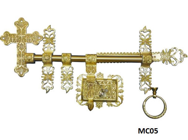 Kerala Brass Manichithrathazhu, Traditional Door Lock, Sliding Door Bolt, House warming gift