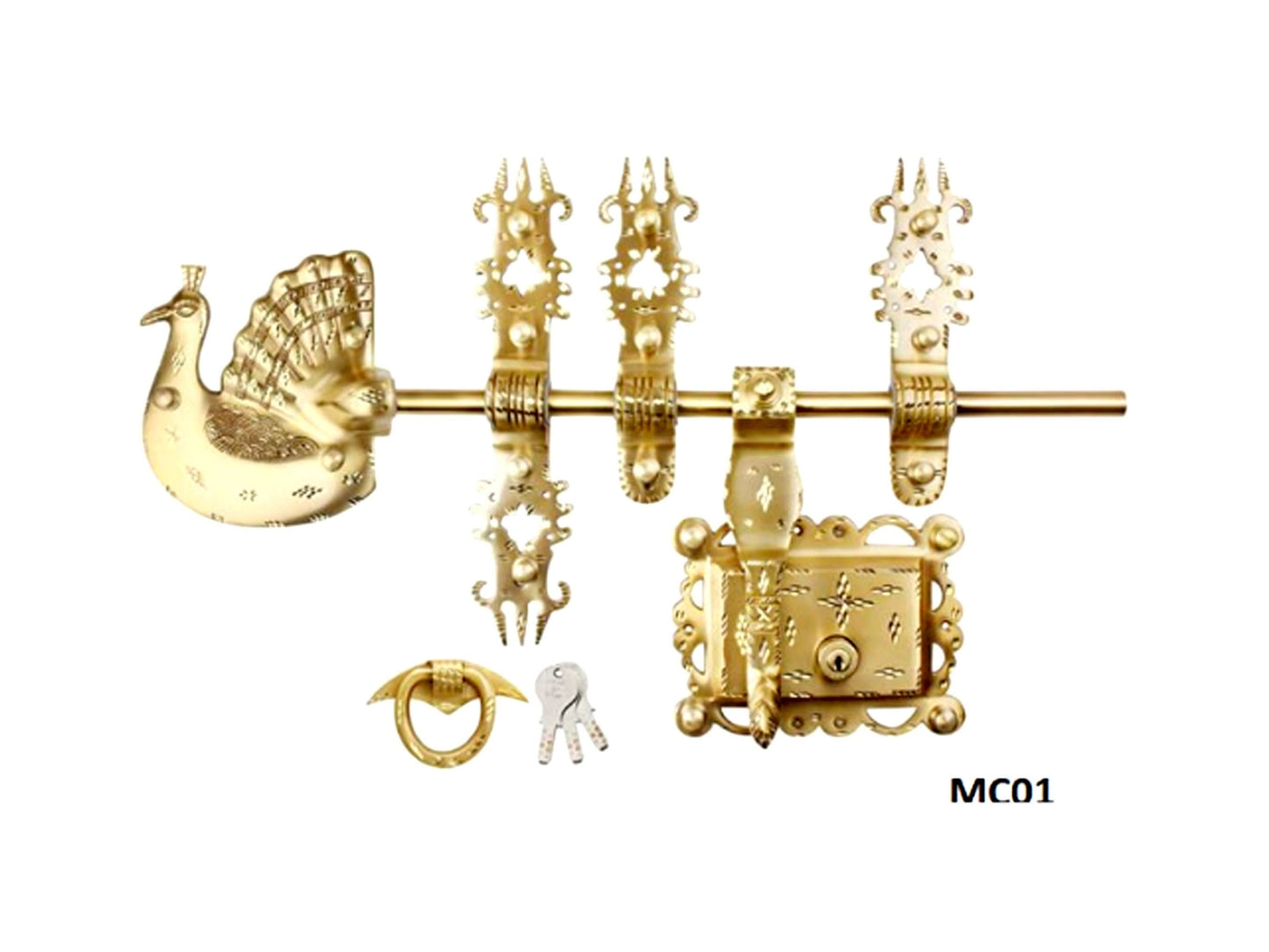 Kerala Brass Manichithrathazhu, Traditional Door Lock, Sliding Door Bolt, House warming gift