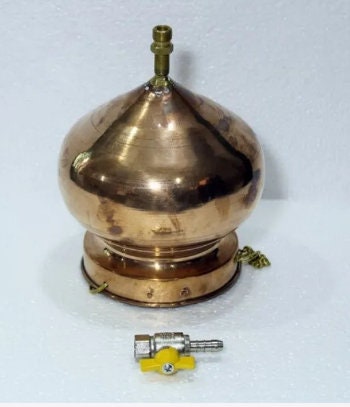 Copper Dhara Vessel Lota type,shirodhara  pot with brass chain, valve,nozzle, Panchakarma Pot,oil therapy,Dhara Patra for Ayurvedic Hospital