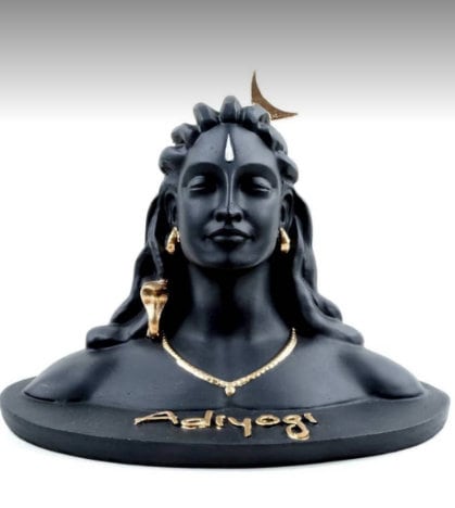 Lord Adiyogi Mahadev ,Shiv Shankara ,Showpiece Idol, Murti Statue for Car Dashboard (Black) Home Decor,