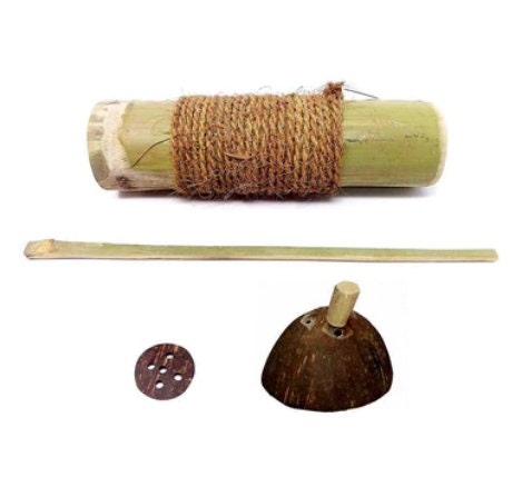 Bamboo Puttu Maker/Traditional Puttu Kutti/Steamer - Made from Bamboo & Coconut Shells