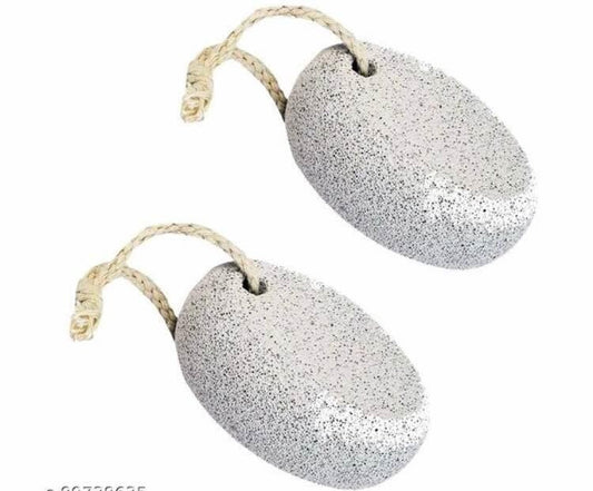 Natural Pumice Stone pair, Oval shape stone foot, heel scrubber for unisex foot scrubber stone, Oval shape stone for foot care