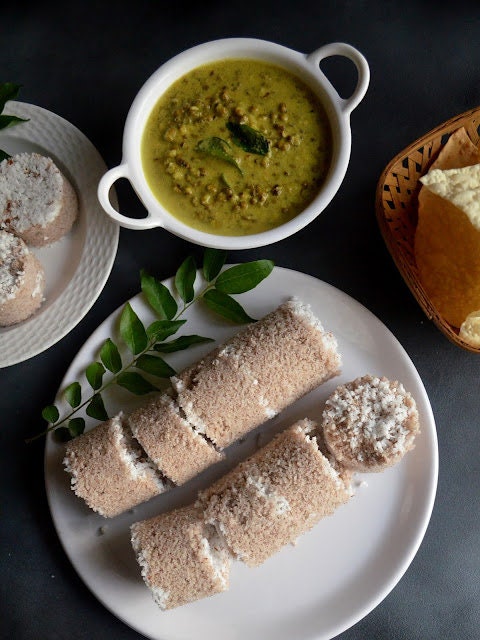 Bamboo Puttu Maker/Traditional Puttu Kutti/Steamer - Made from Bamboo & Coconut Shells