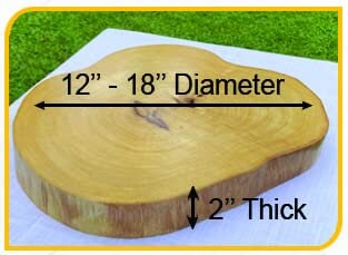 Single Piece Tamarind Wood Round Cutting Board Without Any Chemical Joinings, Tamarind Wood Chopping Board