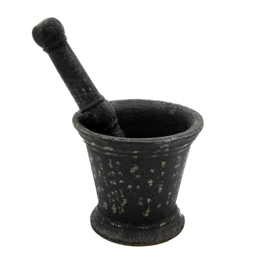 Pure Cast Iron Mortar Pestle Set, Mashing Herbs,Silbatta ,Spice, Medicine Grinder Masher, Okhli ,Musal ,Khalbatta  Ideal for Hand Grinder