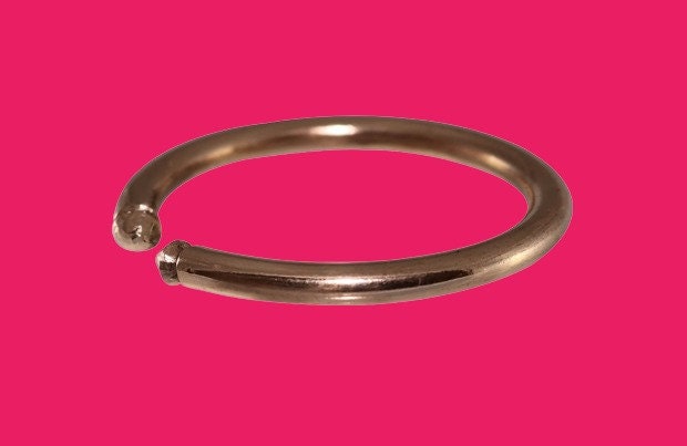 Pure Copper Bangle Tamba Kada with Astrological Benefits for Men (Free Size) Unisex Cuff Kada Bracelet