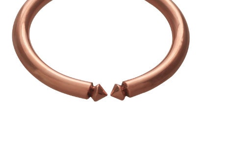 Pure Copper Bangle Tamba Kada with Astrological Benefits for Men (Free Size) Unisex Cuff Kada Bracelet