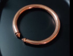 Pure Copper Bangle Tamba Kada with Astrological Benefits for Men (Free Size) Unisex Cuff Kada Bracelet