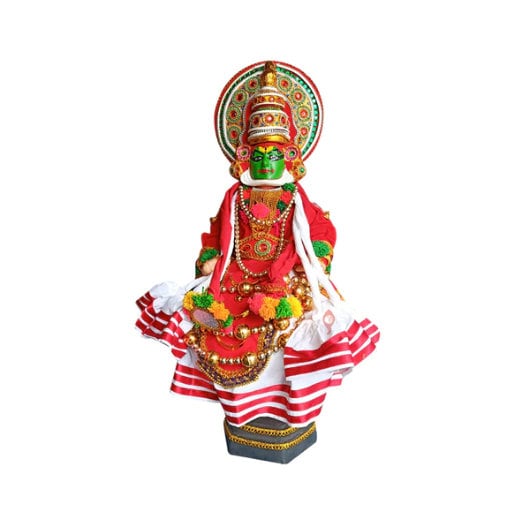 Kathakali Idol - 30 INCH /75 CM height, Home Decor, Vintage Style Wall Decor ,Fibre Kathakali Face, Wall Hanging Mask, Showcase item