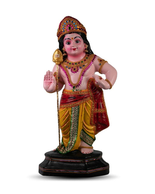 Murugan Idol made in Fibre  in blessing pose (55 cm height),Thaipoosam,Thaipooyam,Tamil festival,Pooja room ,Divine,Vintage Style Wall Decor