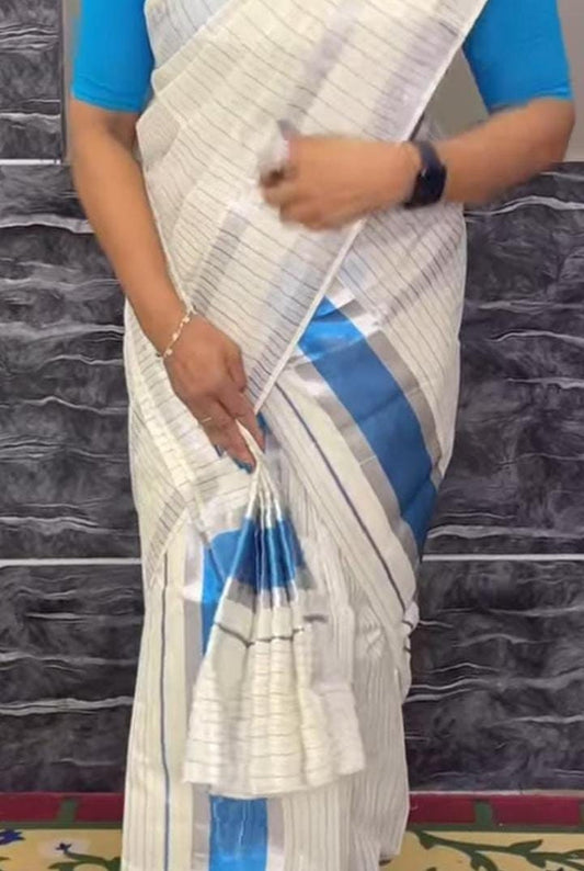 Kerala Special Cotton Set Mundu 2.80,Beautiful Kerala Designs,Vishu,Onam,Traditional,Pooja,Wedding,Special Occassions,Festival,Ethnic Wear.