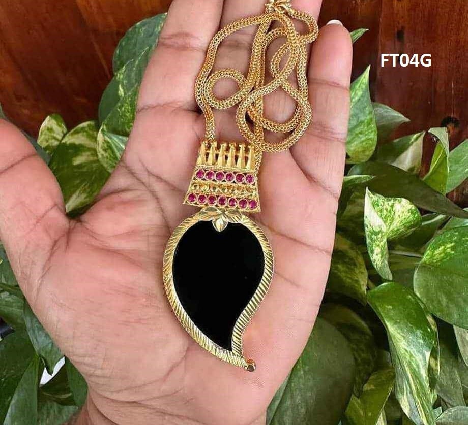 Kerala traditional  palakka, nagapadam and mango pendant with 18 inch chain Wear with Set Saree on Festivals, Onam, Vishu, Wedding, Birthday