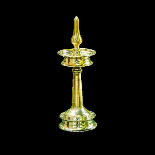 Brass Oil Lamp, South Indian Plain Nilavilakku Lamp ,Deepak /Diya,Onam,Vishu,Annaprasam,House warm,New year,Special gift,Indian culture,