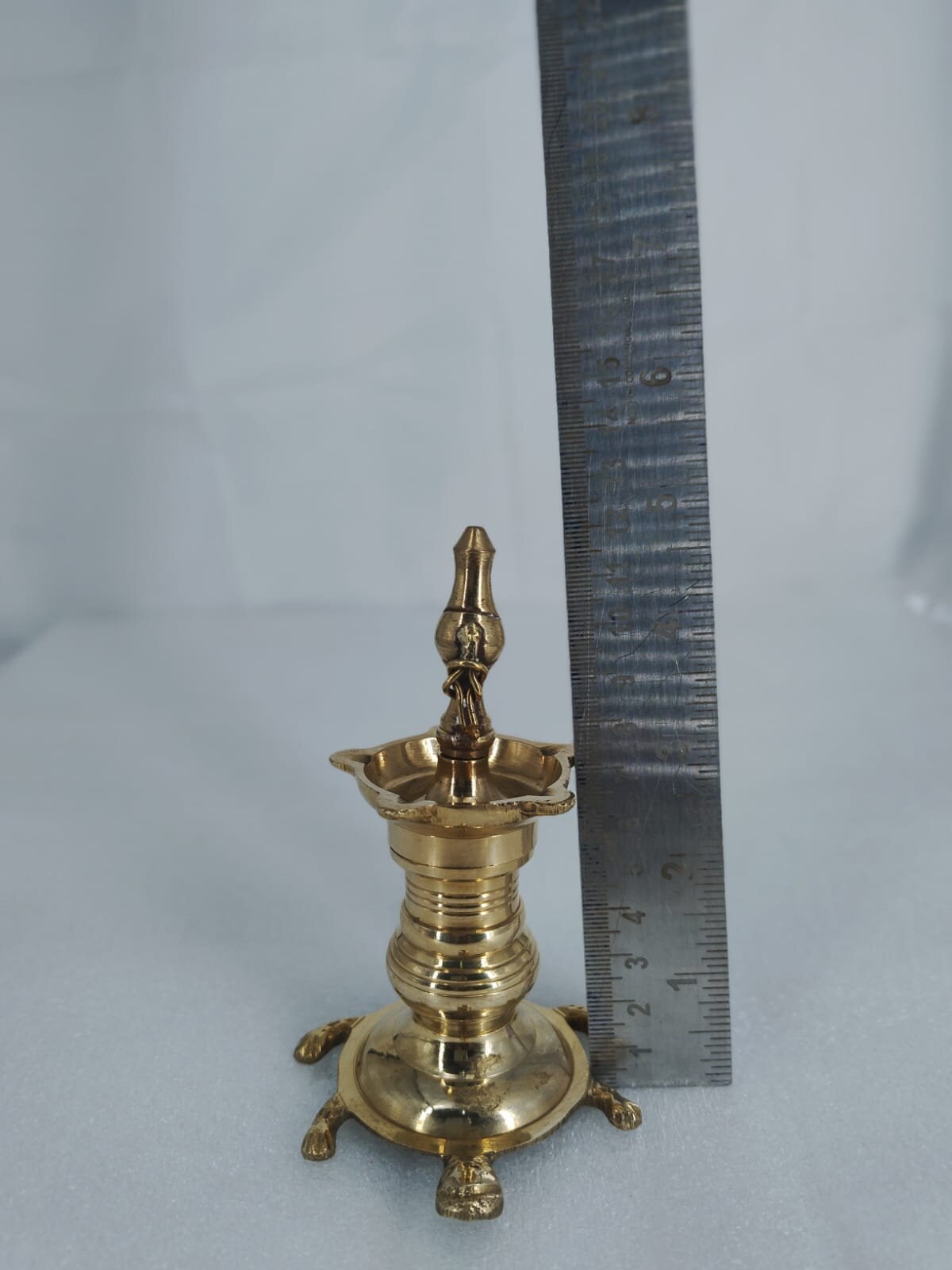 Vasthu Vilakku Small for office and shops / Kerala Traditional Brass Oil Lamp