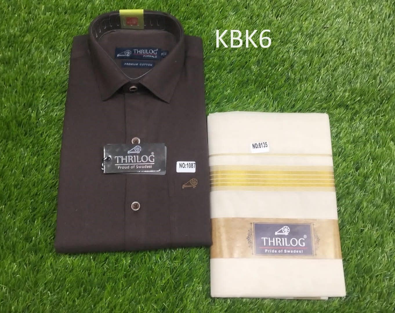 Kerala Khadi Shirt With Dhothi,Kerala traditional wear, Onam,Vishu, Birthday,Shirt size 38,40,42,44 Festival occasions,as agift